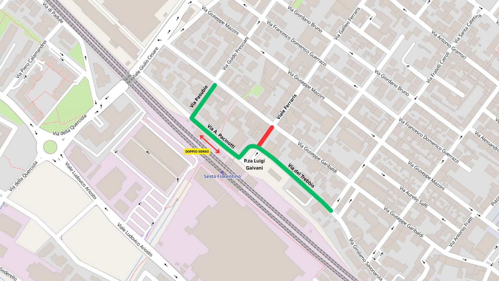 CHIUSURA TRATTO VIALE FERRARIS