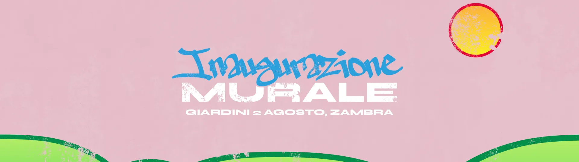 Inaugurazione murale Giardini 2 agosto