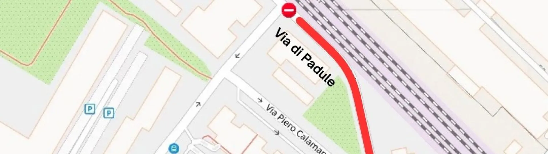 chiusura via padule