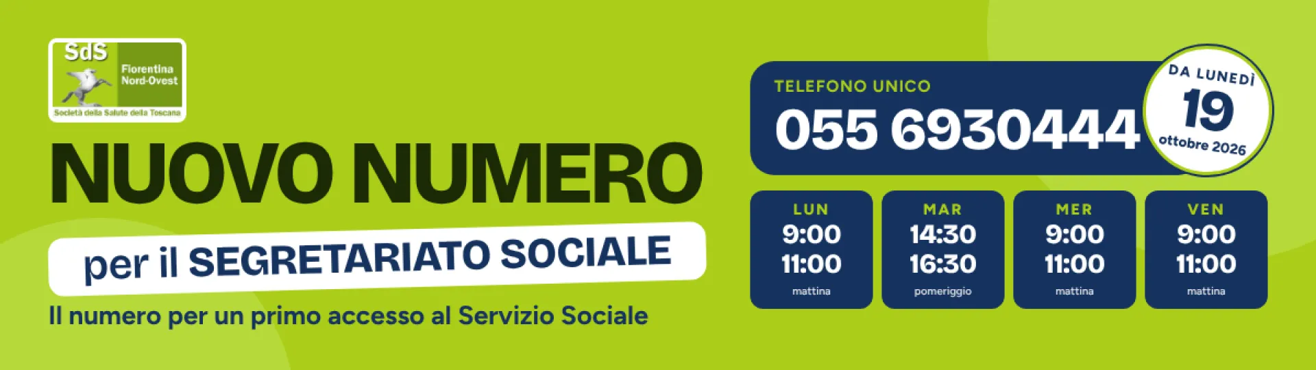 Numero Unico Segretariato Sociale