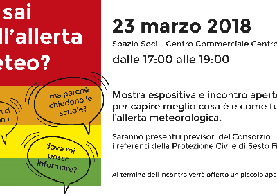 Evento organizzato da Protezione Civile Sesto Fiorentino e Consorzio LaMMA