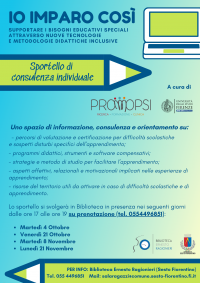 Sportello di consulenza Io imparo così